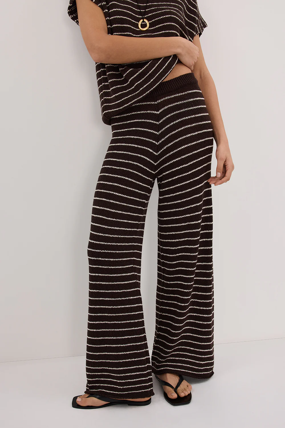 ASPEN CHOC STRIPE KNIT PANT - Gamepaces
