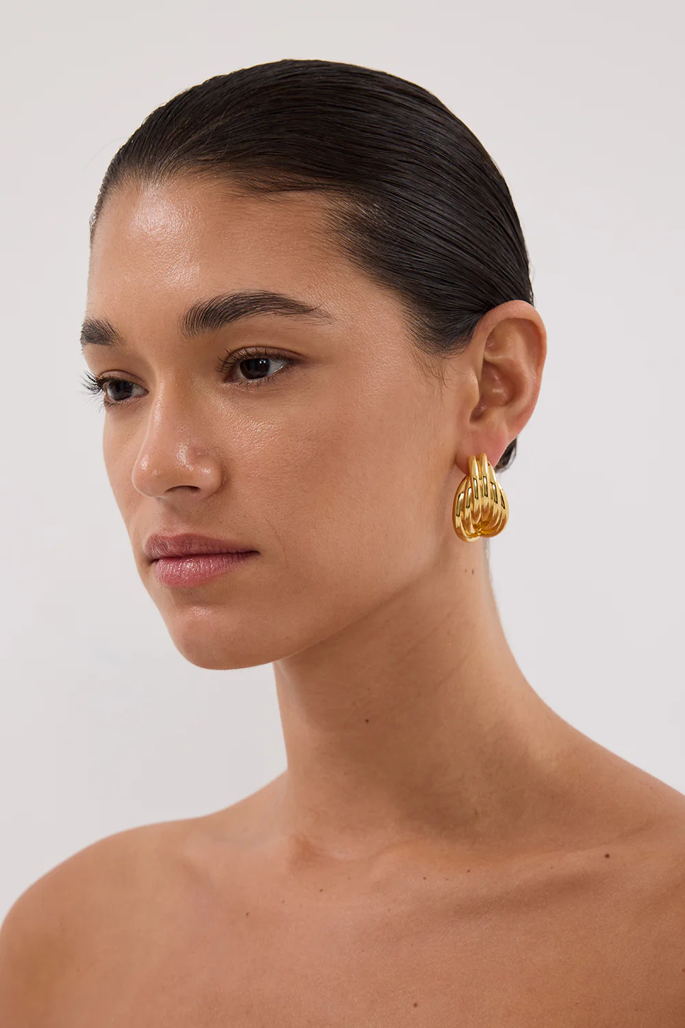 AMBER SCEATS QUINLAN EARRING GOLD - Gamepaces