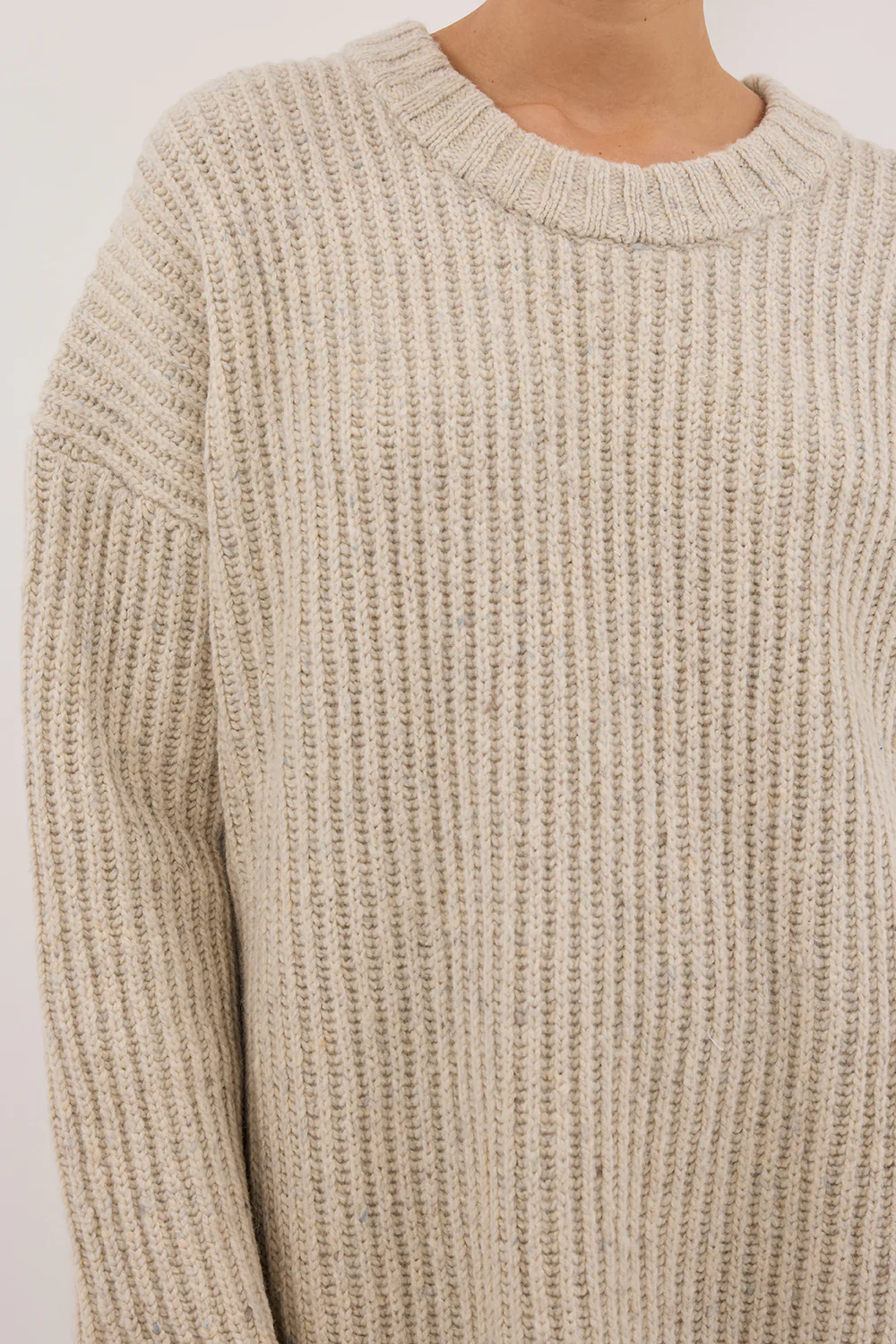 INDIA CREAM MARLE KNIT JUMPER - Gamepaces