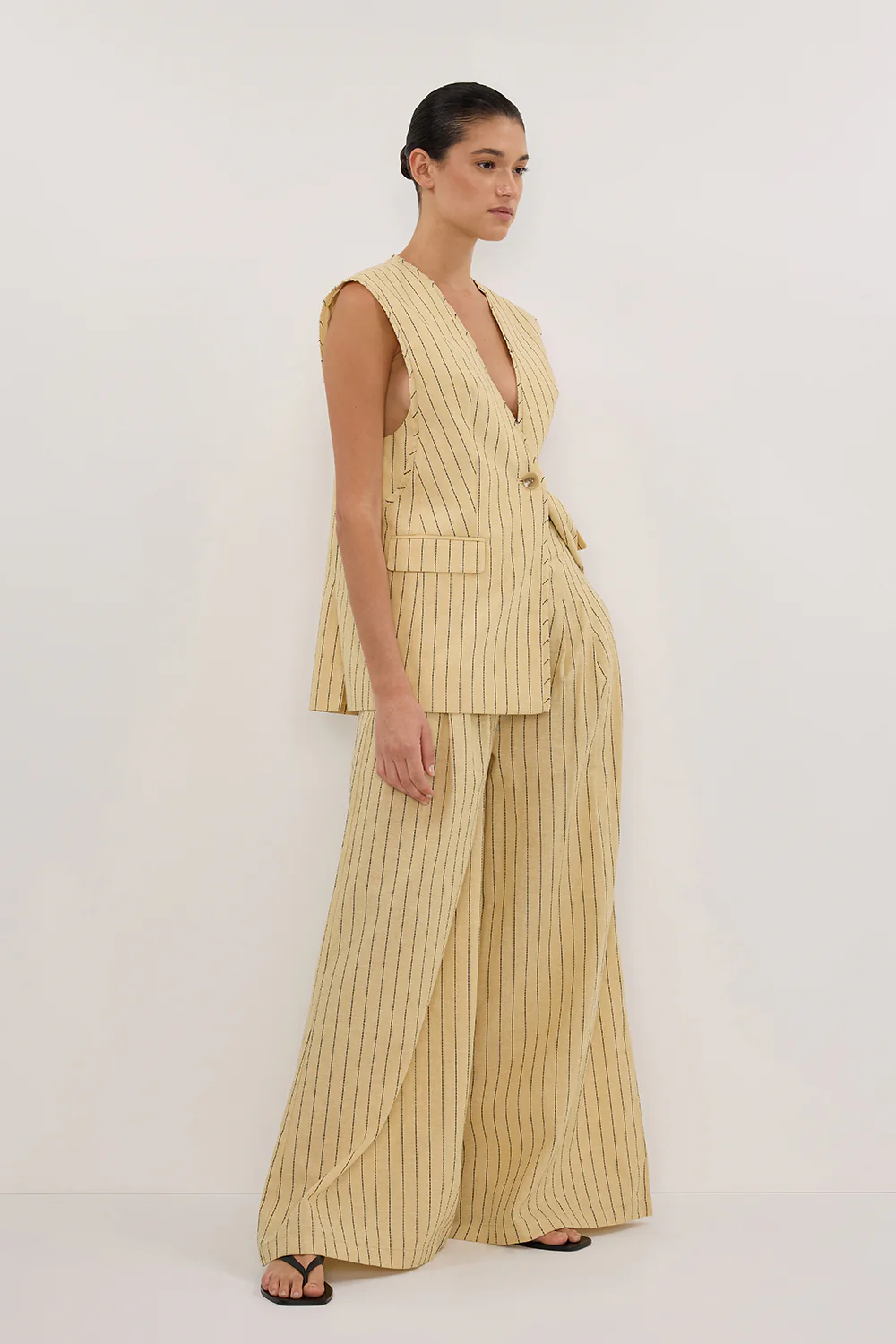 OLLIE DUNE STRIPE WIDE LEG PANT - Gamepaces