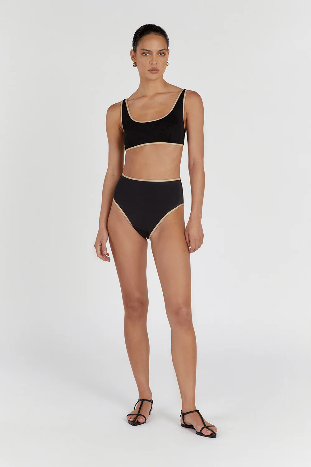 BAILEY BLACK CONTRAST WAIST BRIEF - Gamepaces