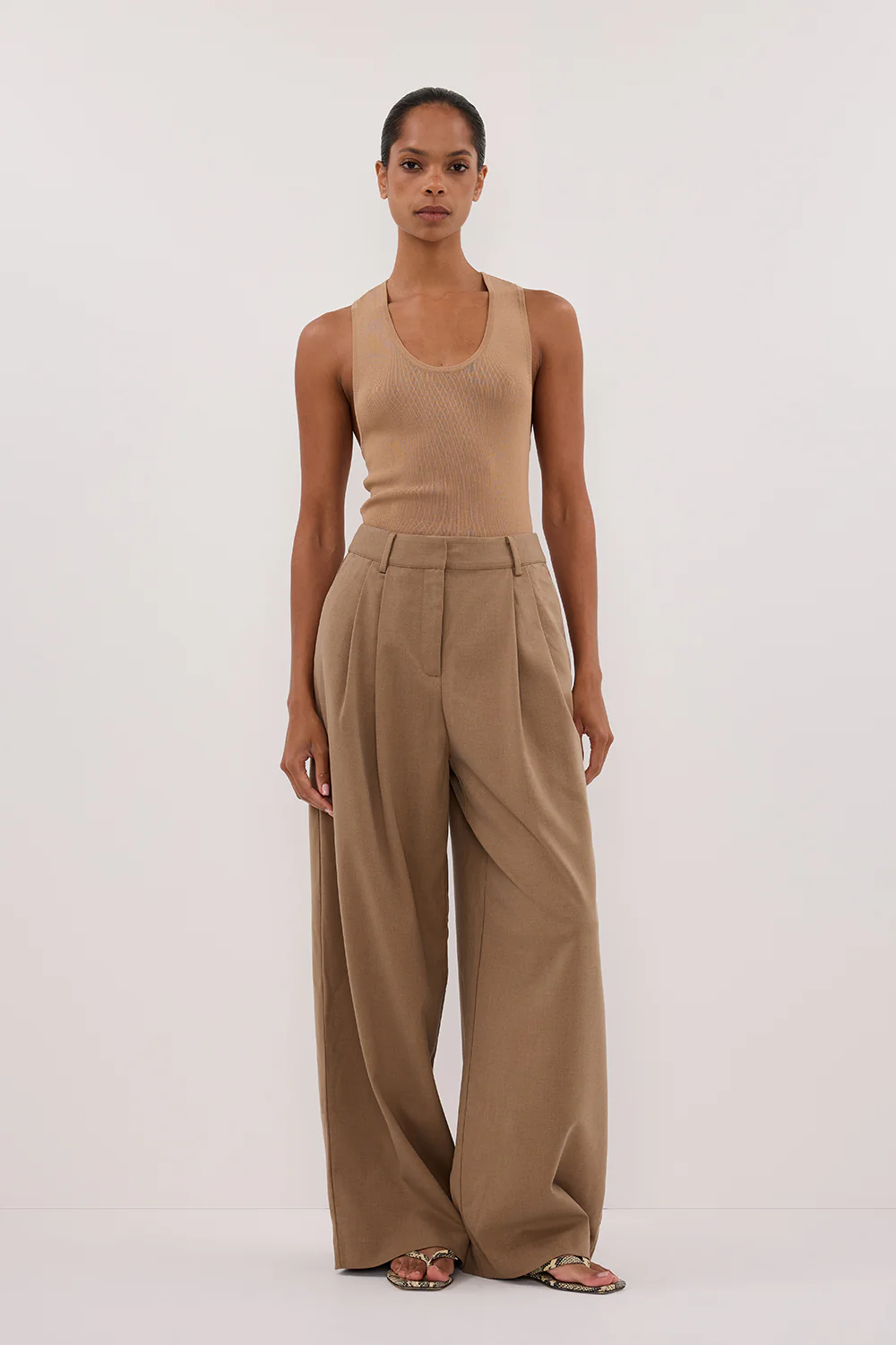 DEVIN TAN RACER KNIT TANK - Gamepaces