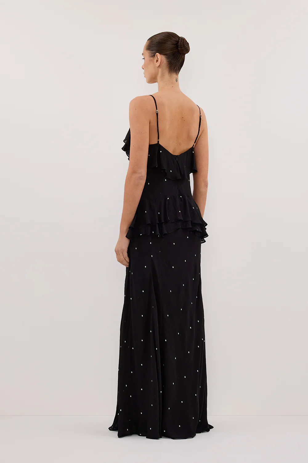 MELROSE BLACK SPOT MAXI DRESS - Gamepaces
