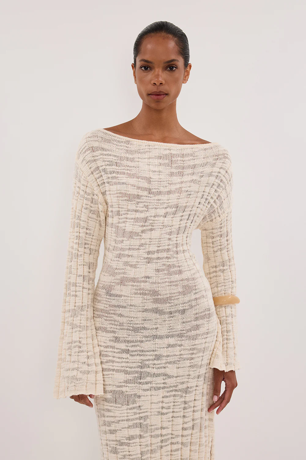 CIA NATURAL LONG SLEEVE MAXI DRESS - Gamepaces