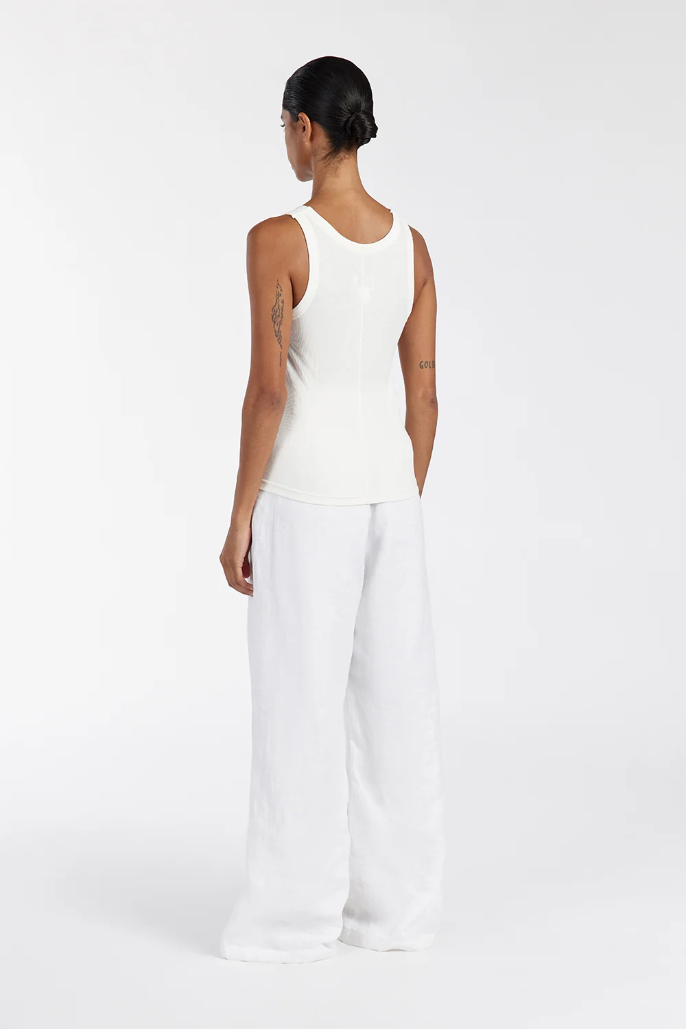 LEE OFF WHITE KNIT TANK - Gamepaces