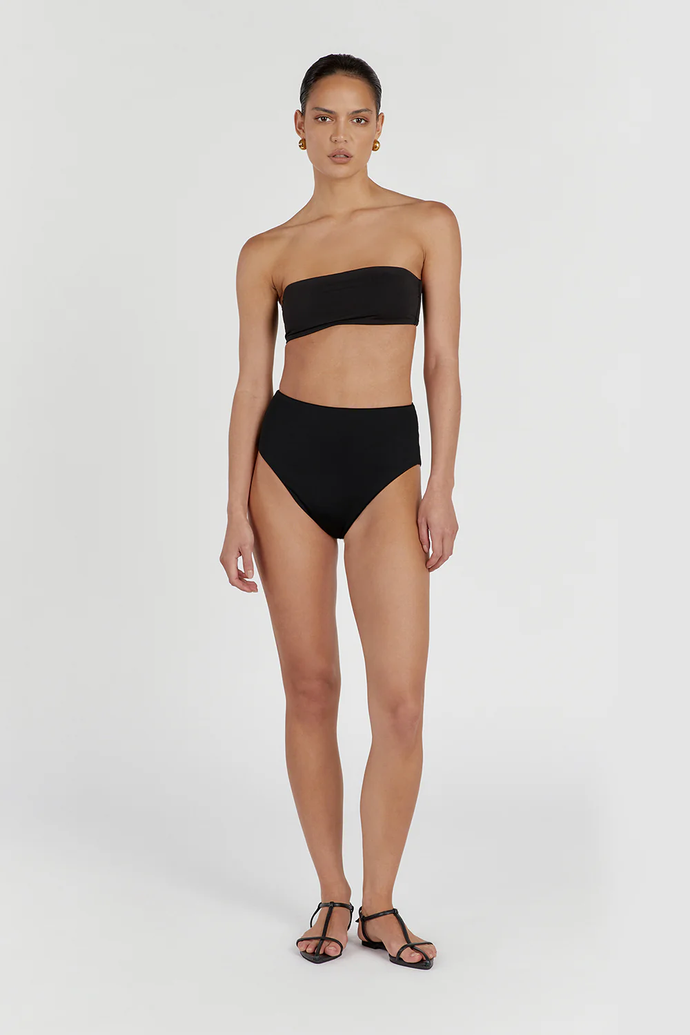 CALLIE BLACK HIGH WAISTED BRIEF - Gamepaces