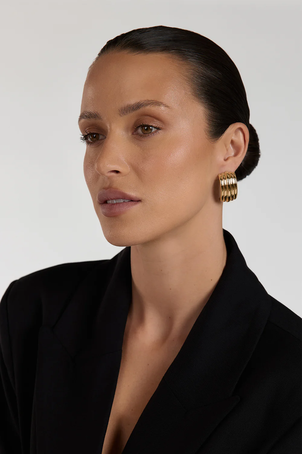 M  GA WATERFALL LARGE GOLD EARRING - Gamepaces