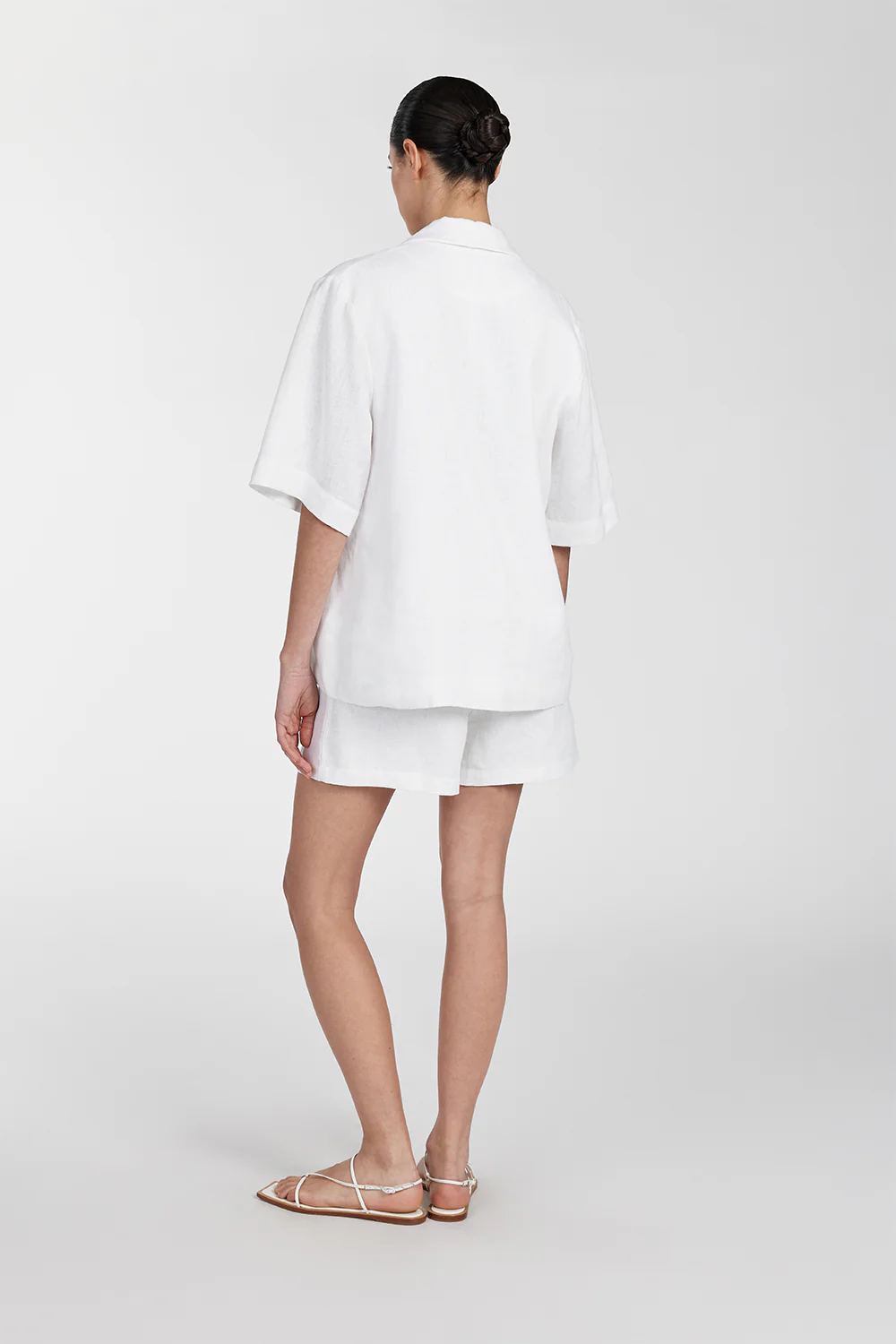 CORY WHITE LINEN SHORT - Gamepaces