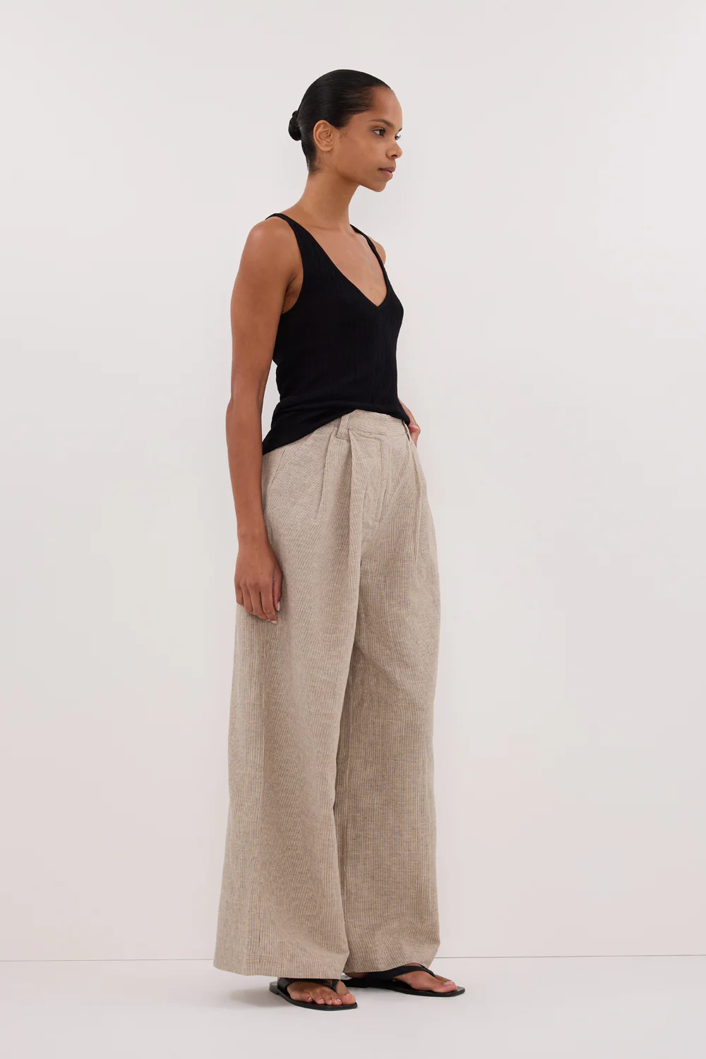 ELIAS OAT LINEN BLEND PANT - Gamepaces
