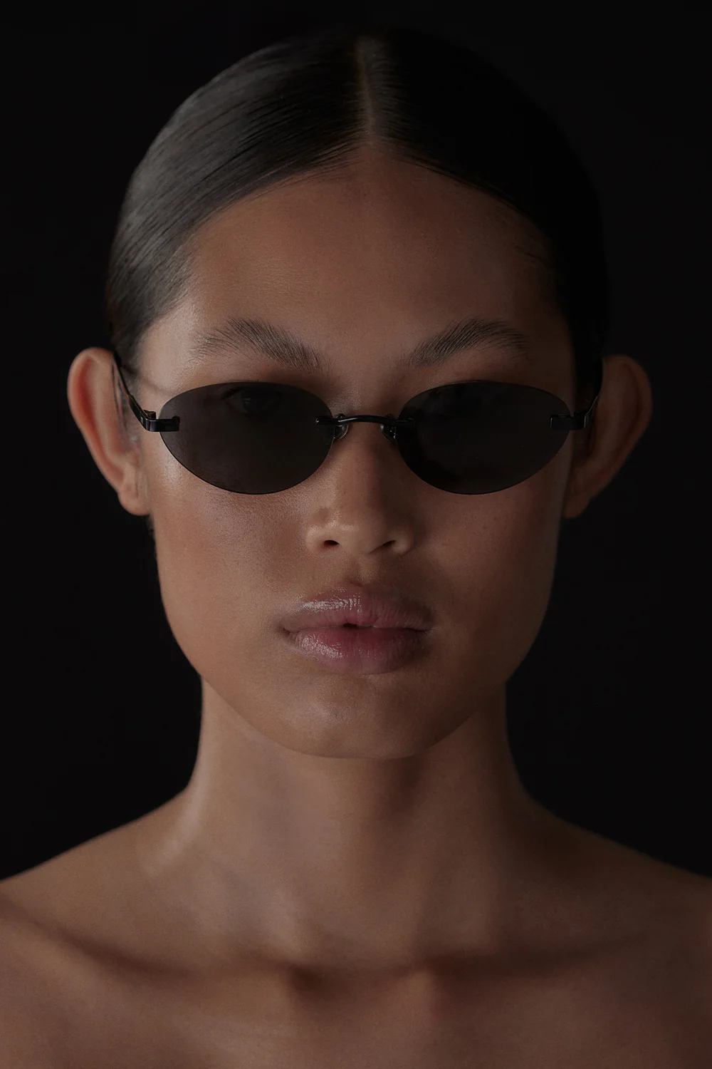 ELISA JOHNSON TRINITY GLOSS BLACK SUNGLASSES - Gamepaces