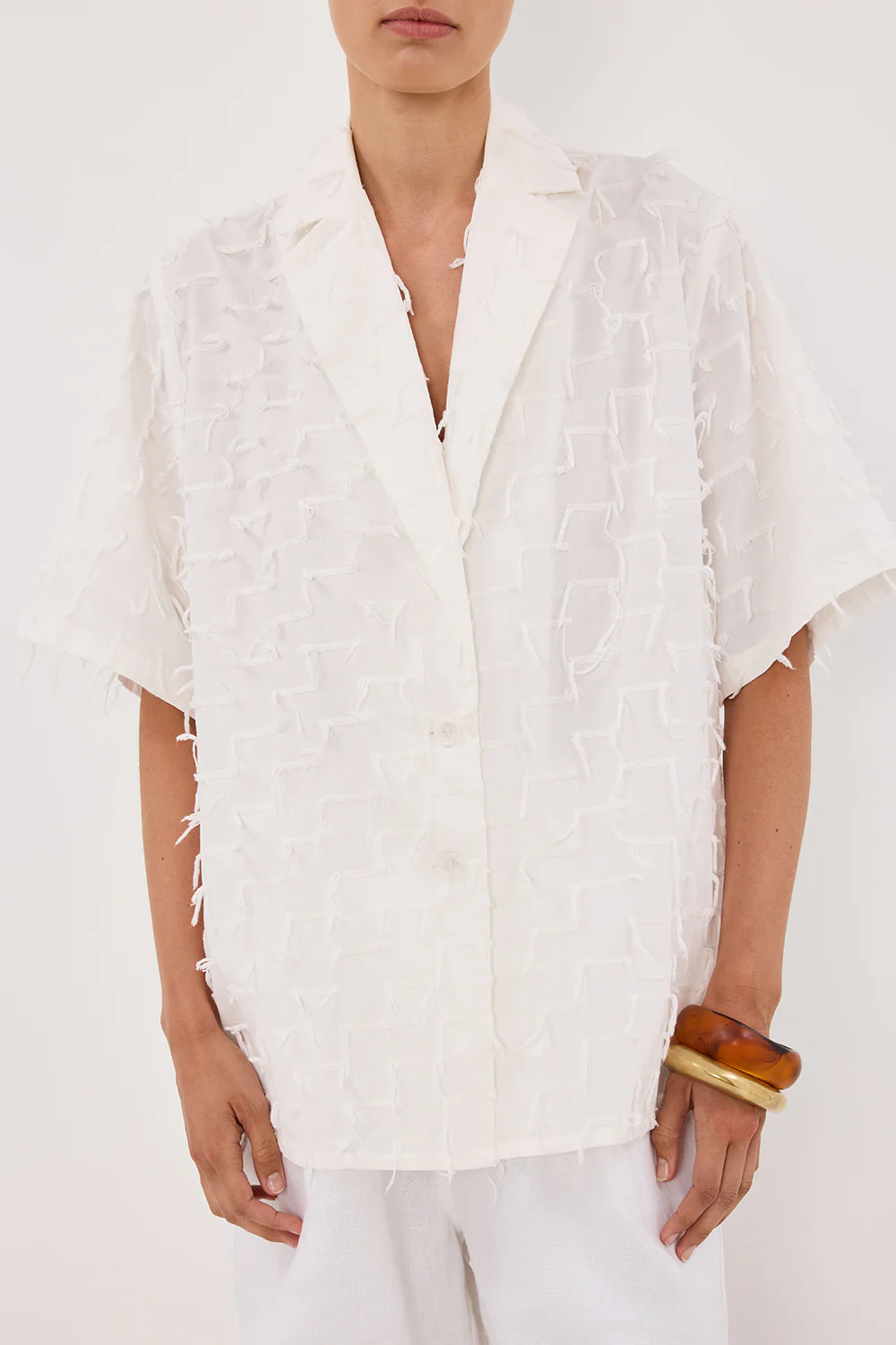 PALOMA WHITE COTTON SHIRT - Gamepaces