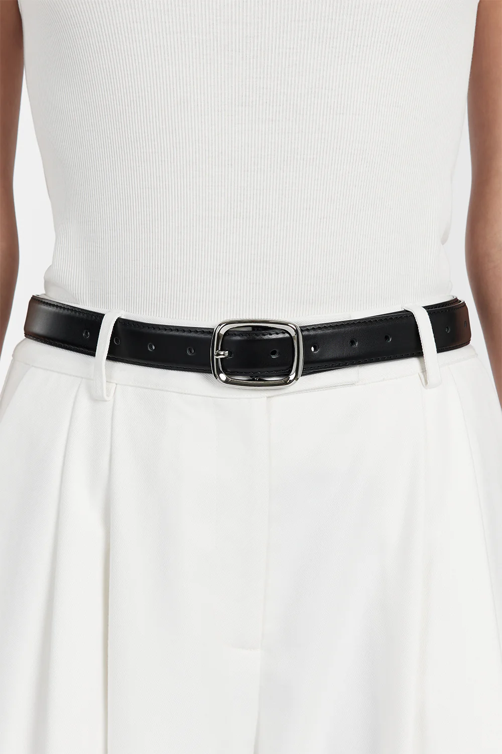 BRADFORD SILVER LEATHER BELT - Gamepaces