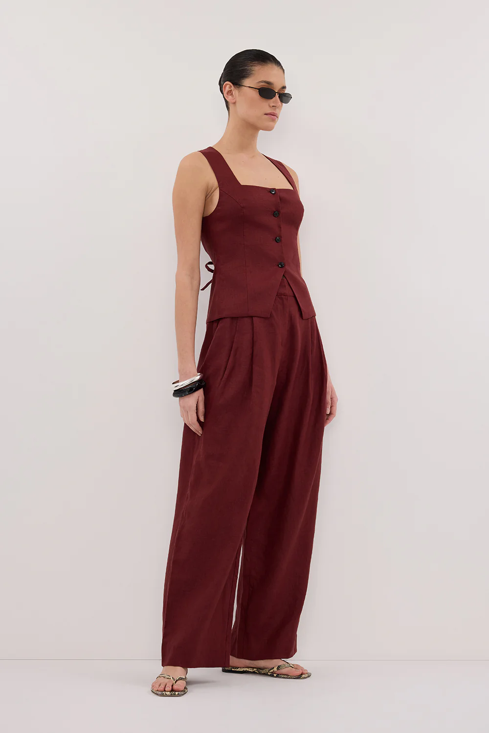 FRAN SAHARA LINEN PANT - Gamepaces