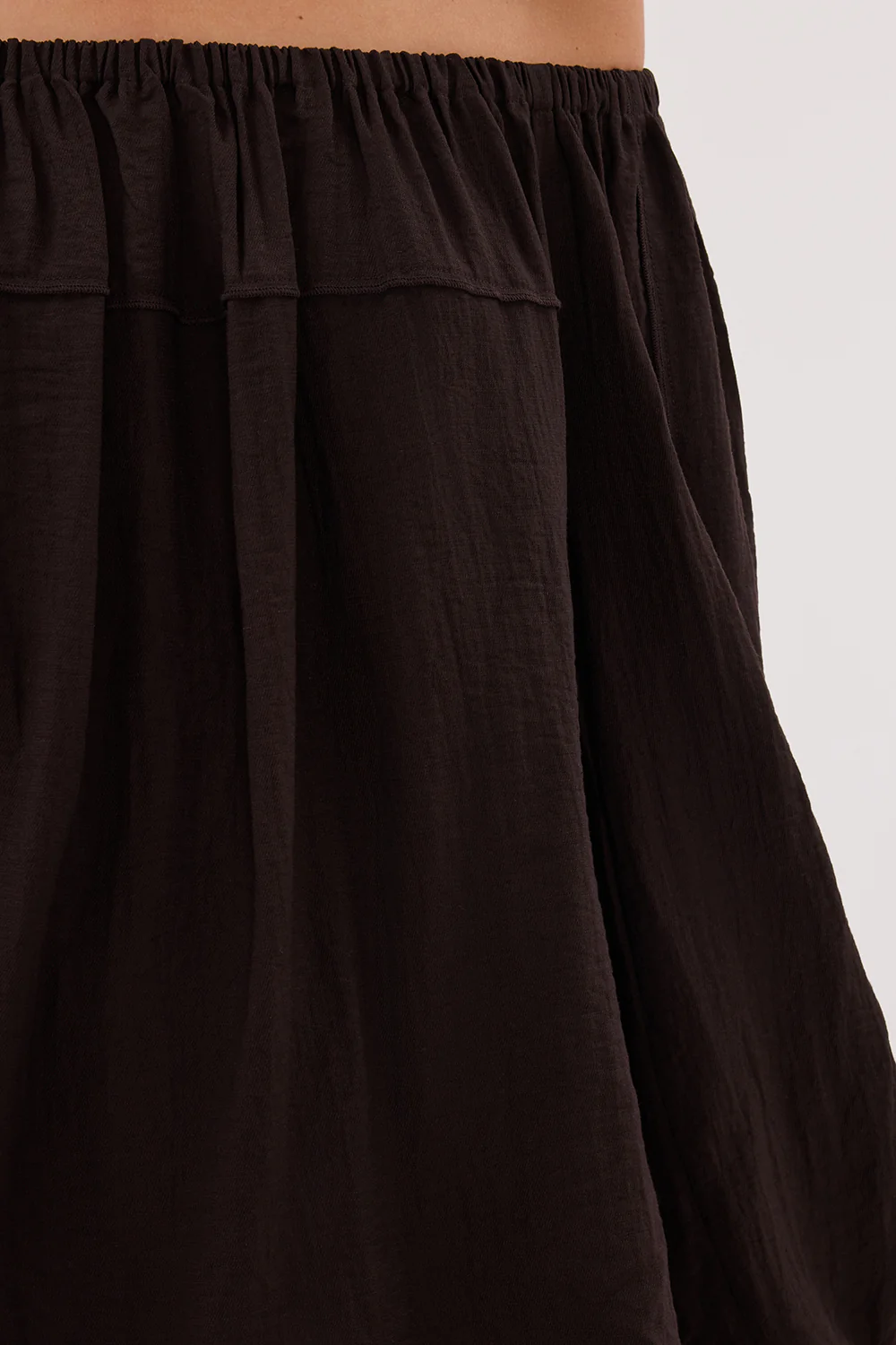 SHANIYA BITTER CHOC LONG SLEEVE TOP - Gamepaces