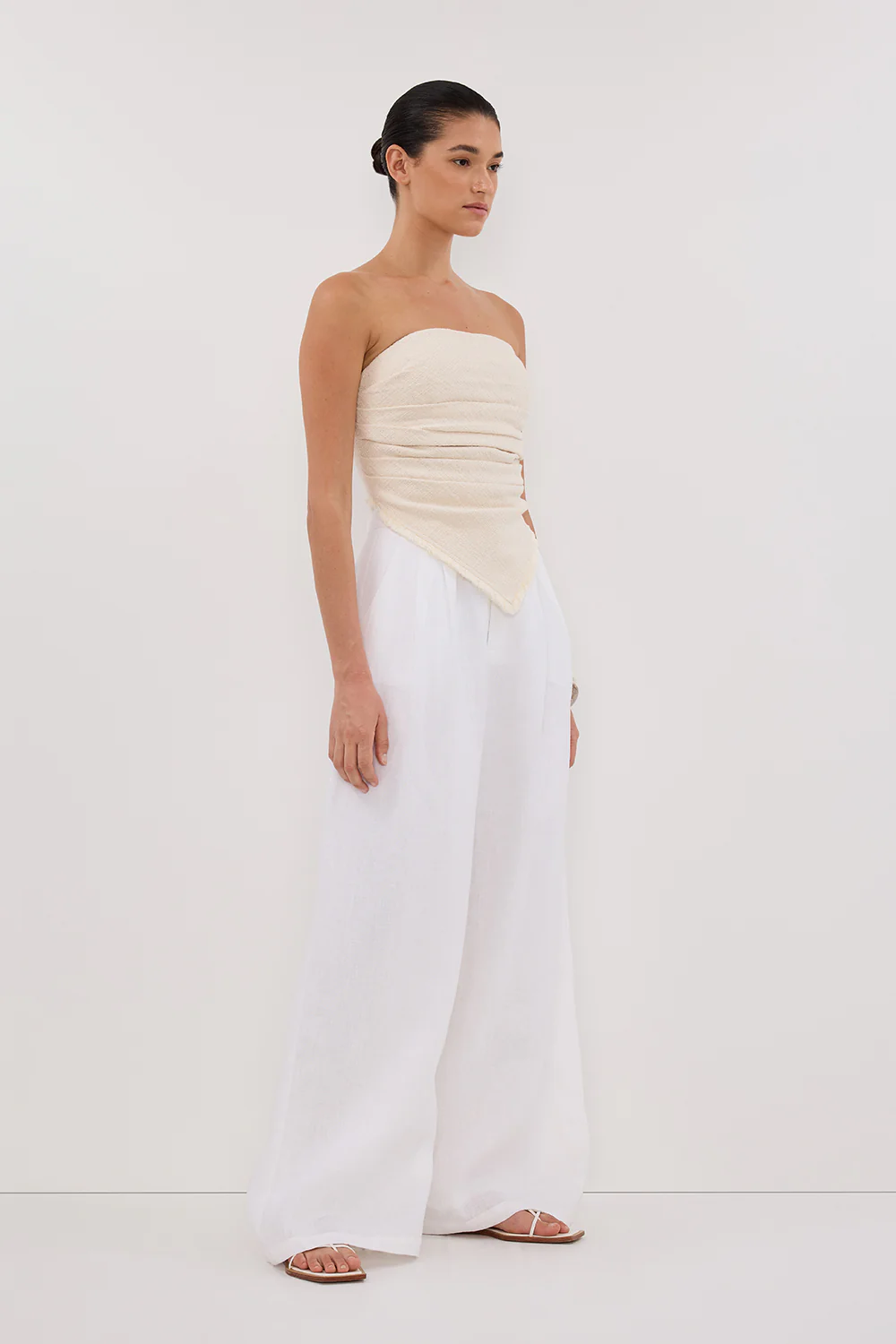 NIA NATURAL SCARF TOP - Gamepaces