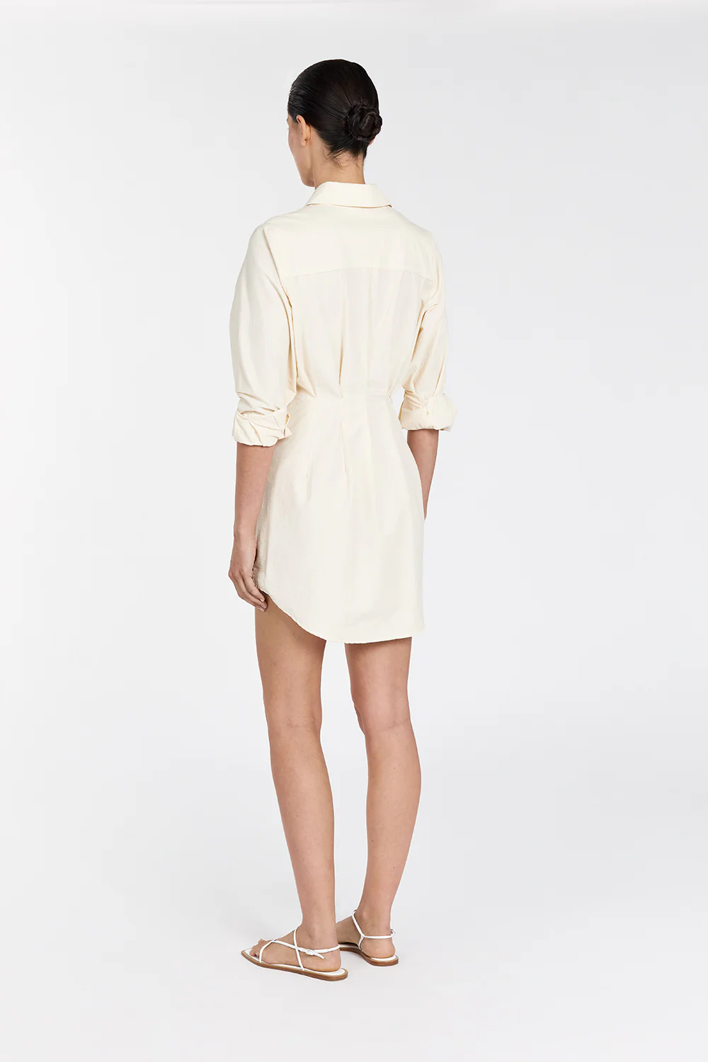 RACHEL BUTTER SHIRT MINI DRESS - Gamepaces