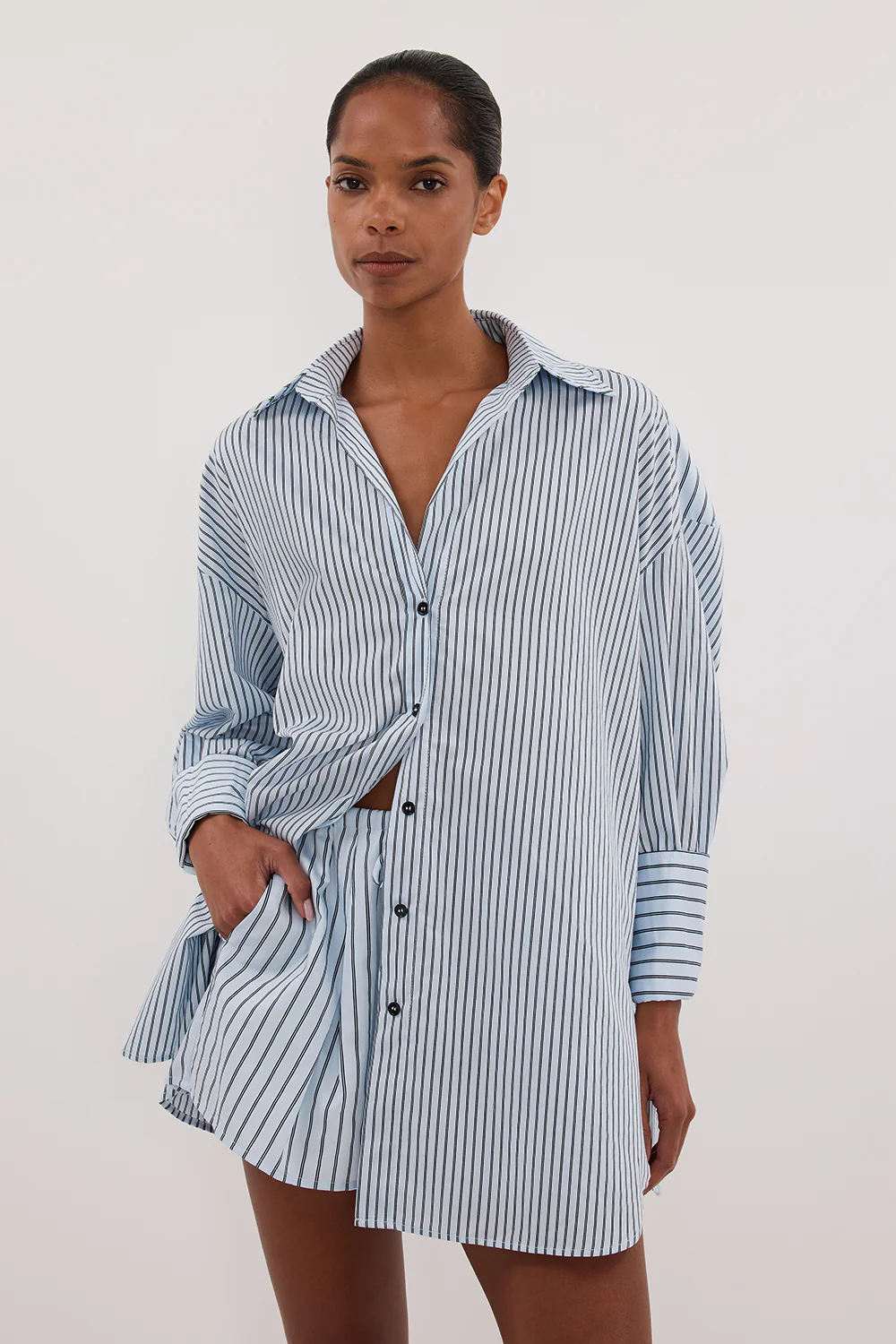 SABLE ICE BLUE SILK BLEND SHORT - Gamepaces