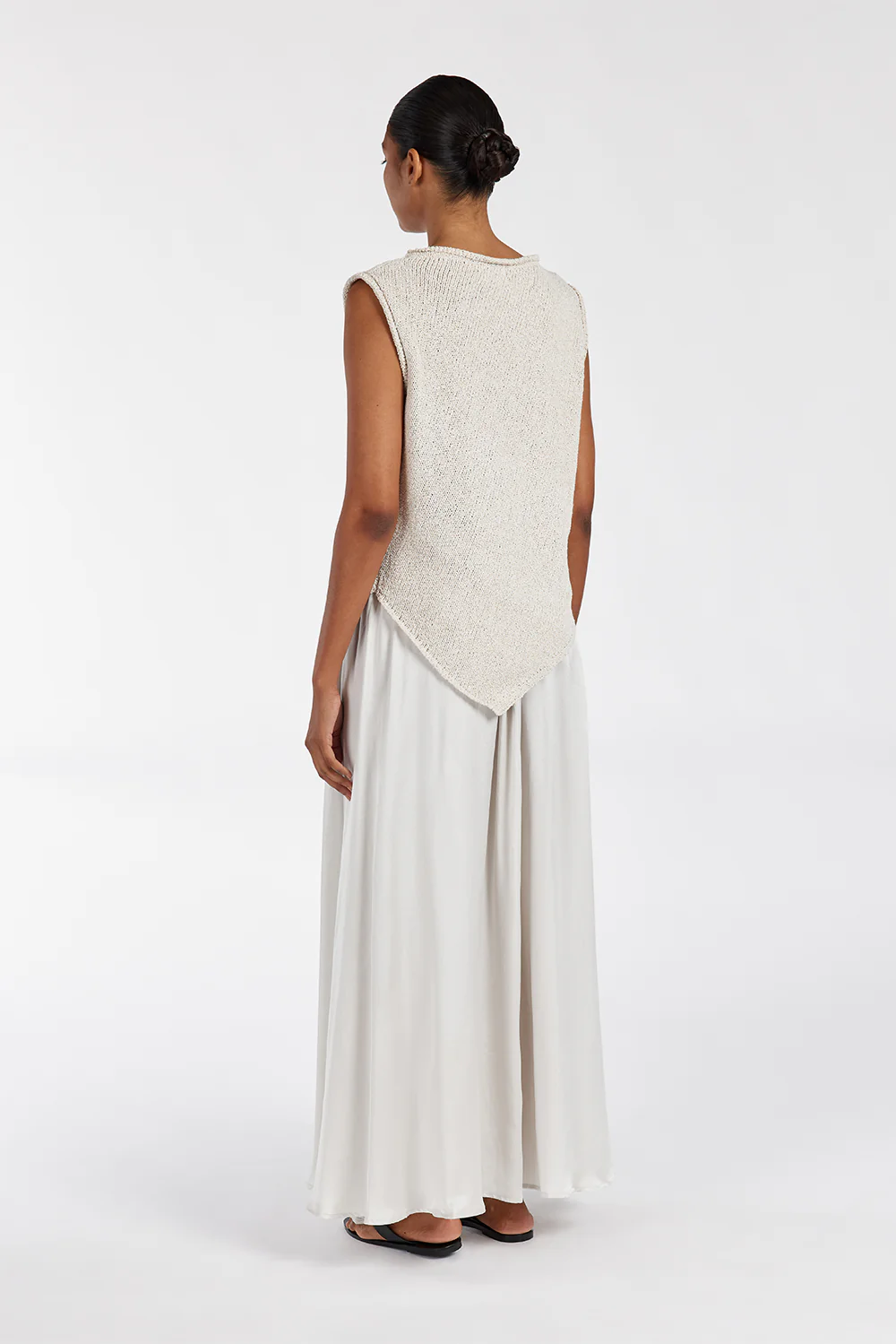 COLLINS CHALK SILK SKIRT - Gamepaces