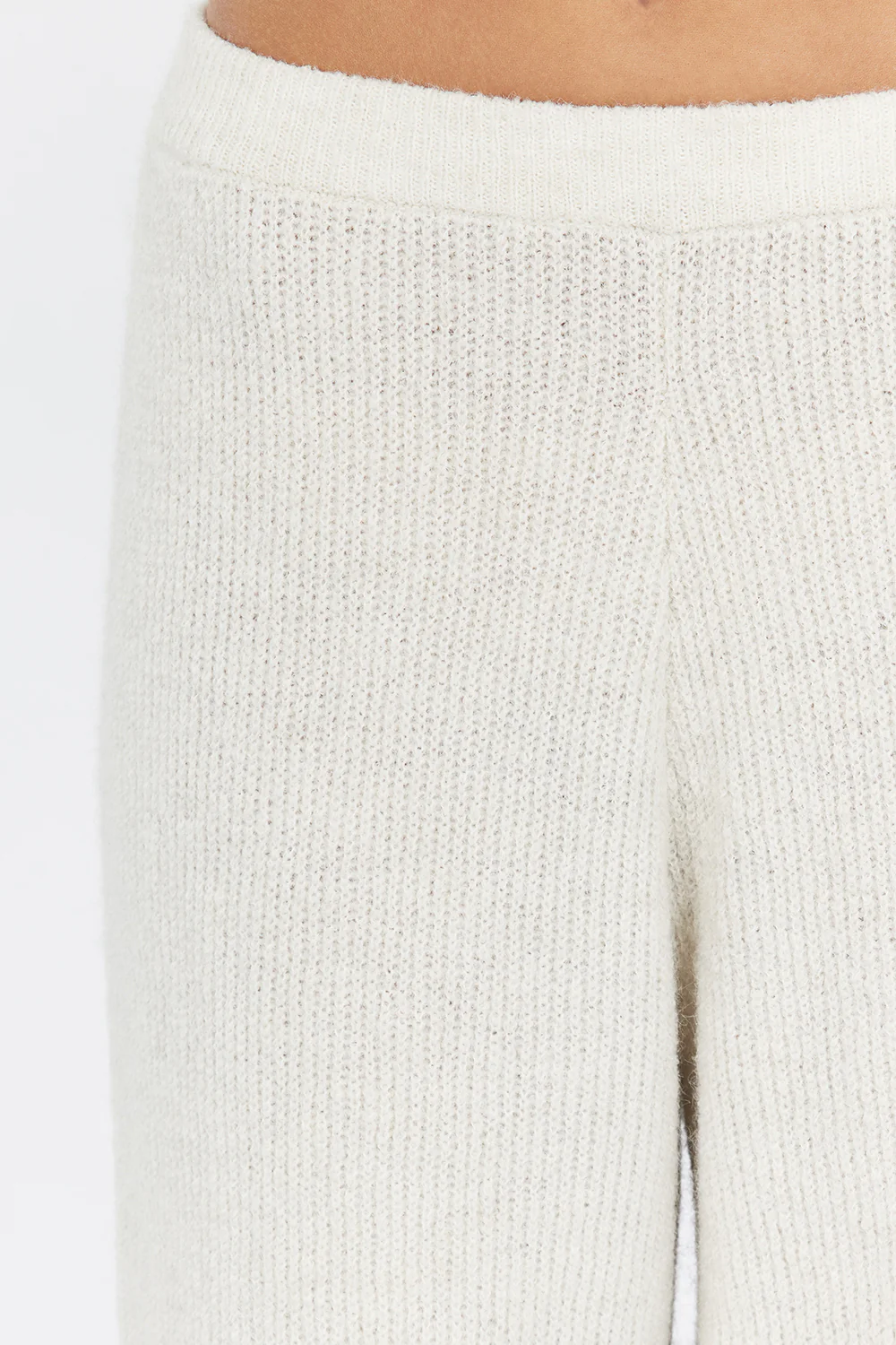 ZELIE CREAM MARLE KNIT PANT - Gamepaces