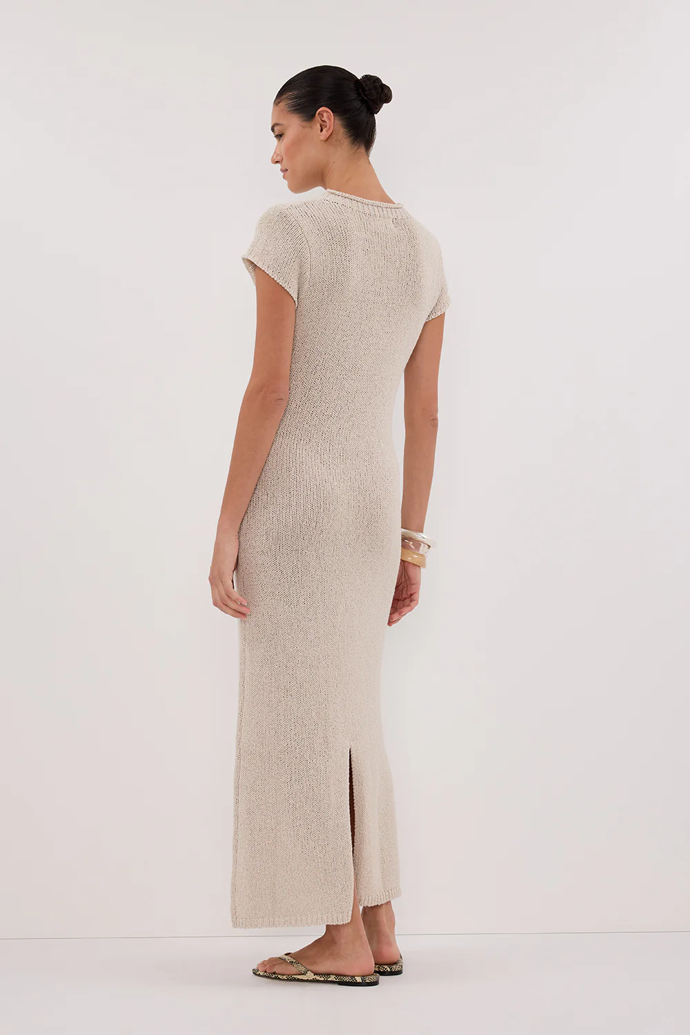 LEO CHALK KNIT MIDI DRESS - Gamepaces