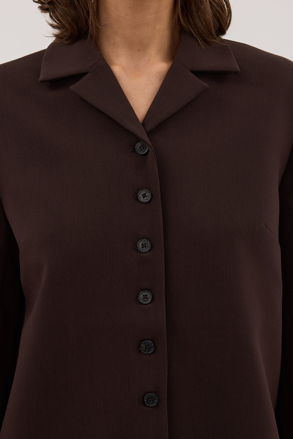 RYKER DARK CHOC OVERSIZED BLAZER - Gamepaces