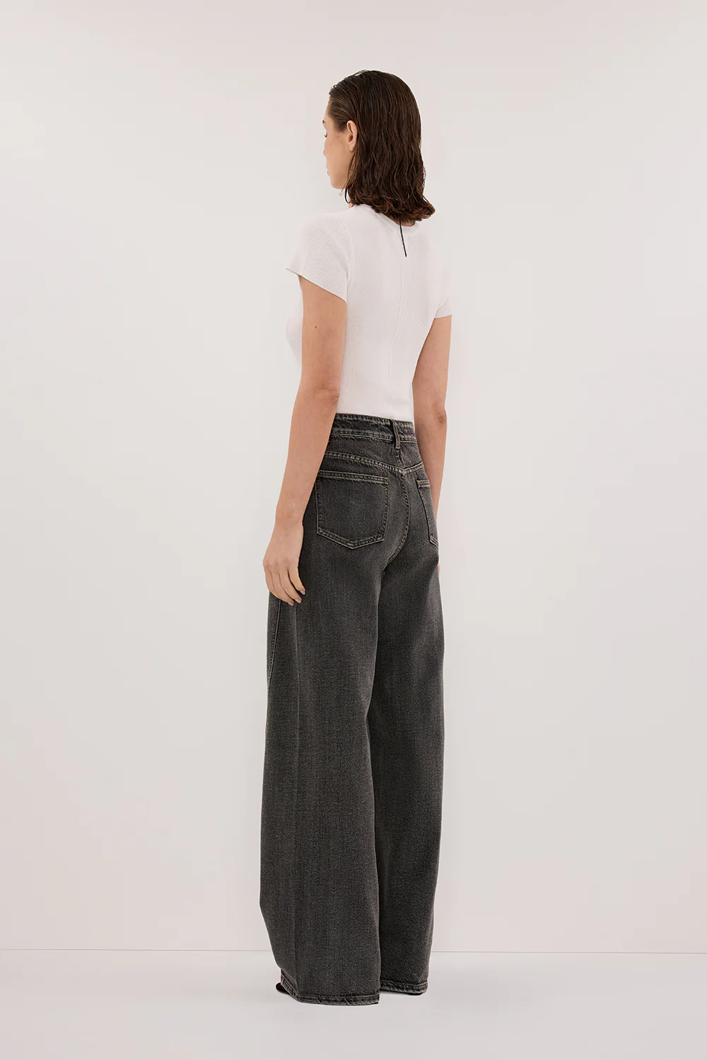 CARSON WASHED BLACK TALL WIDE LEG JEAN - Gamepaces