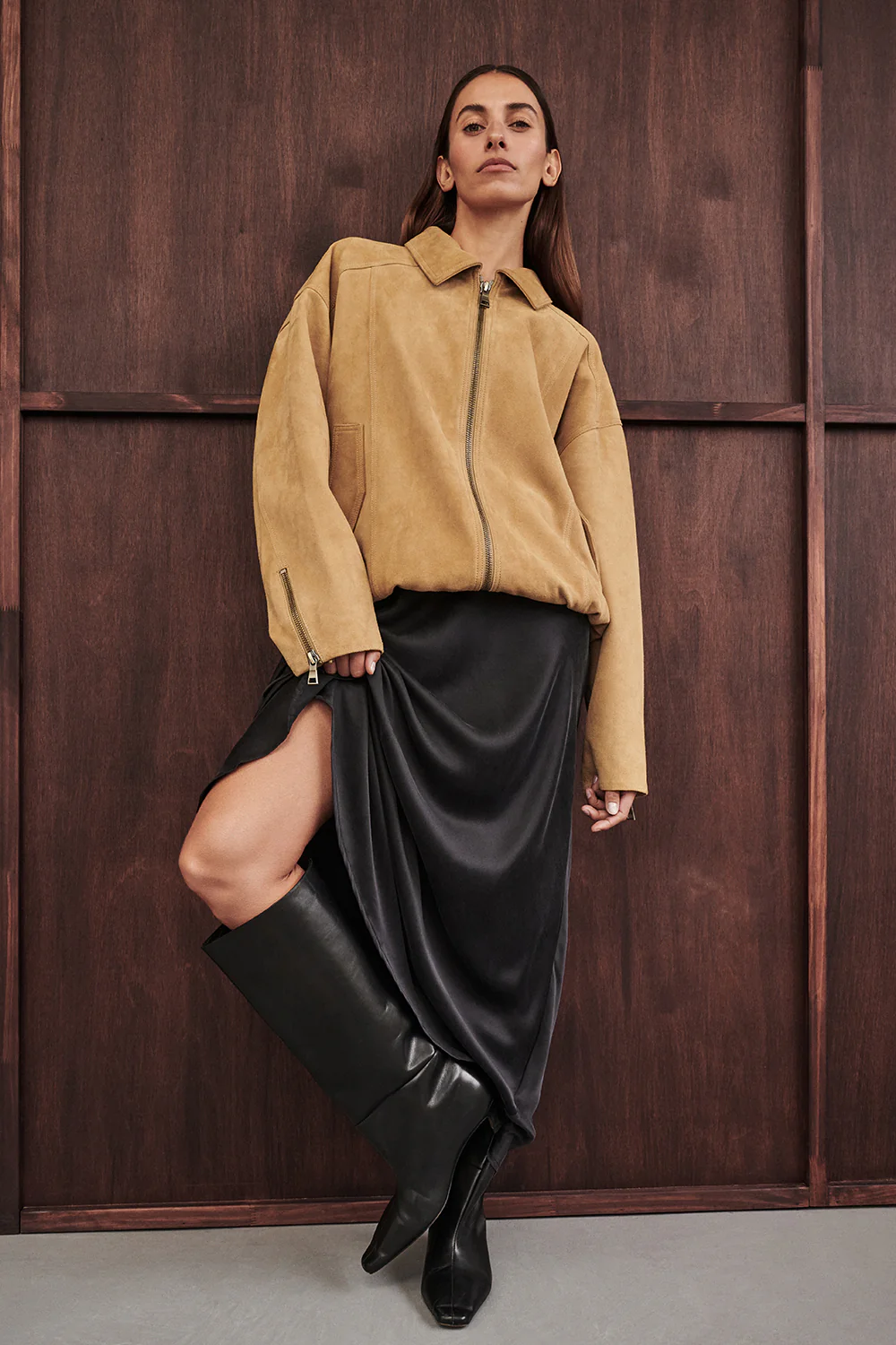 DENVER PAMPAS SUEDE LEATHER BOMBER JACKET - Gamepaces