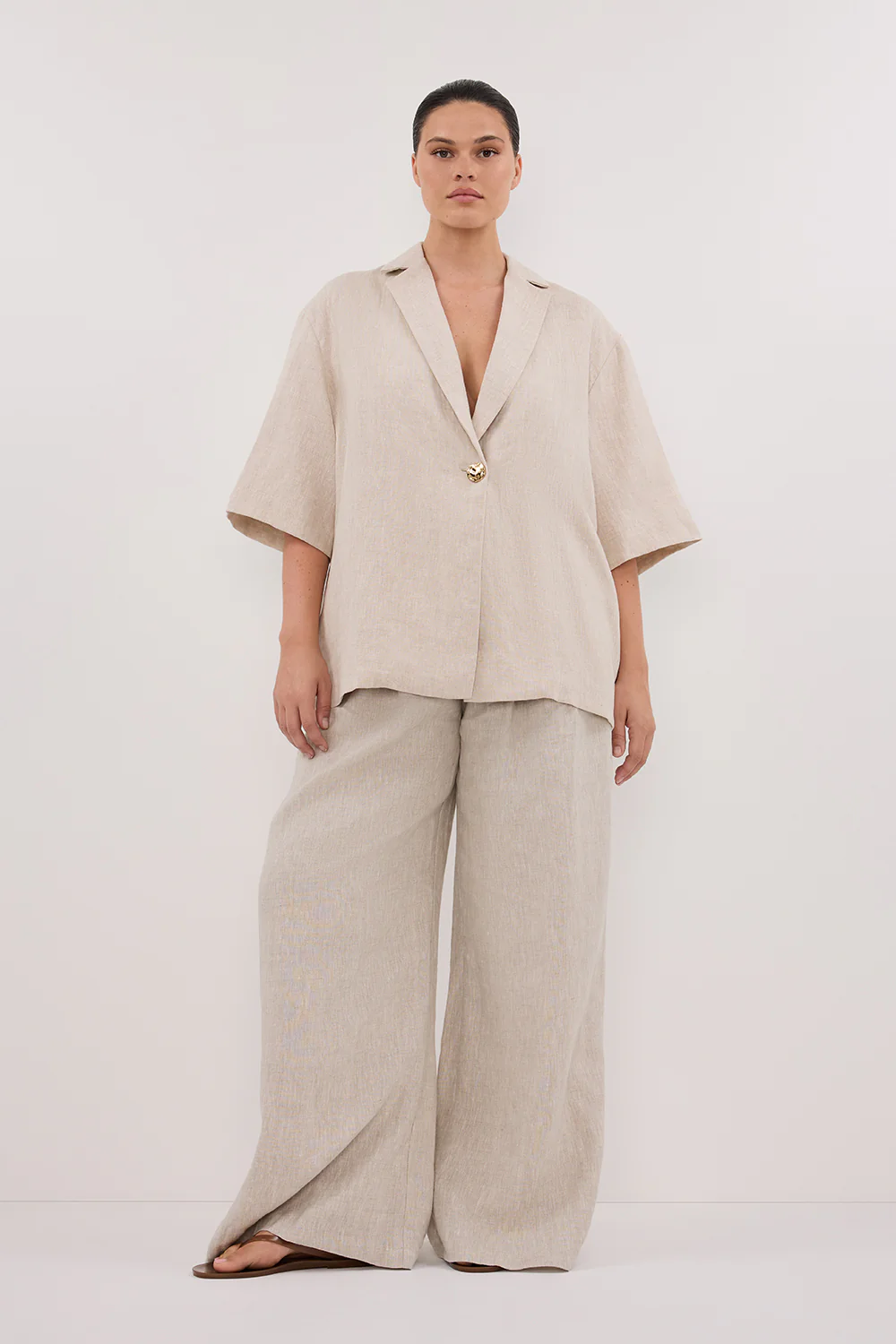 NALA NATURAL LINEN RESORT SHIRT - Gamepaces
