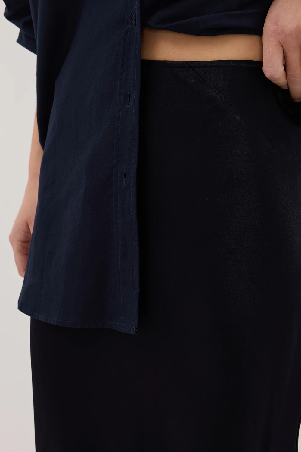 CHARLI INK SATIN MAXI SKIRT - Gamepaces