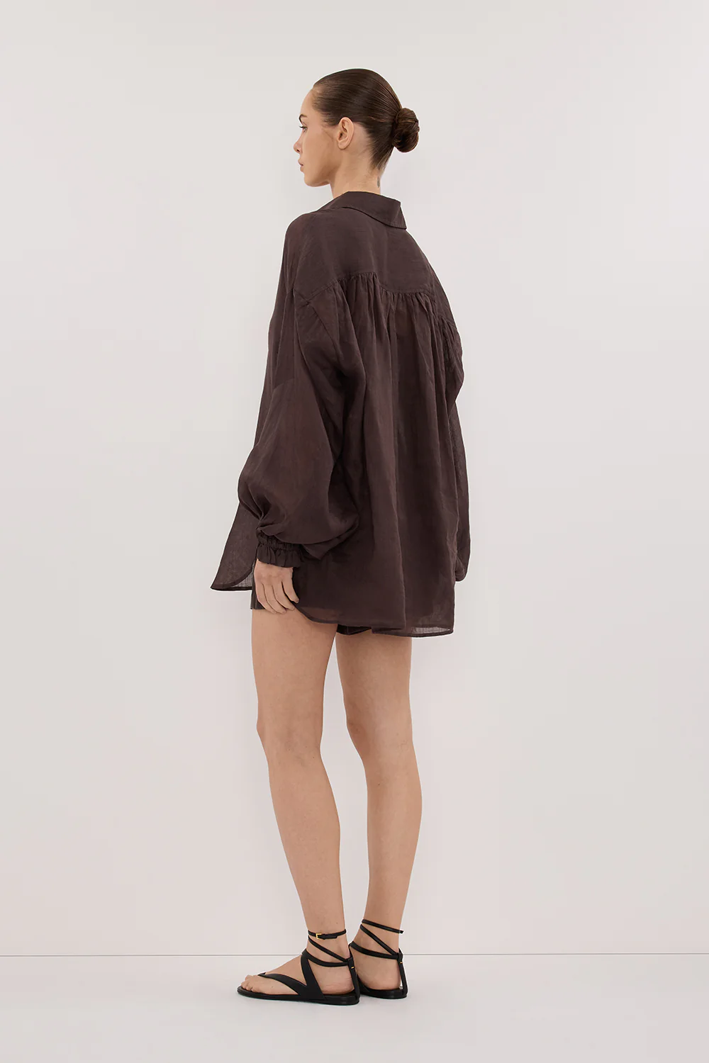 MILLER DARK CHOC RAMIE LONG SLEEVE SHIRT - Gamepaces