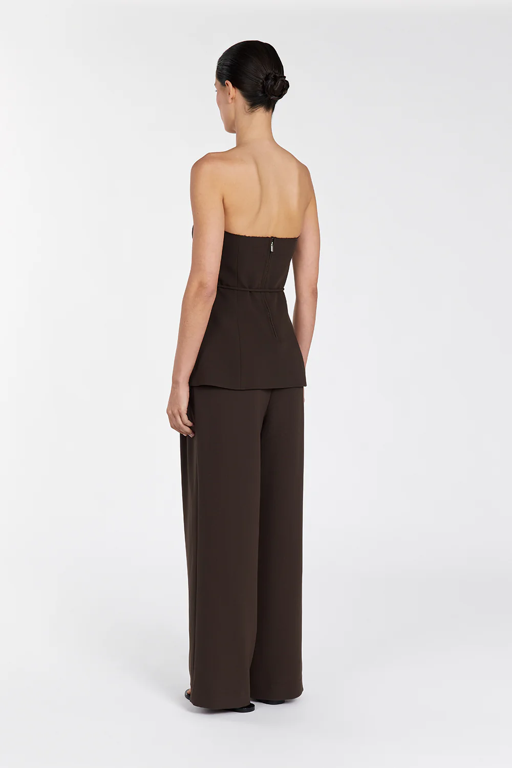 JULIE BITTER CHOC STRAPLESS TOP - Gamepaces