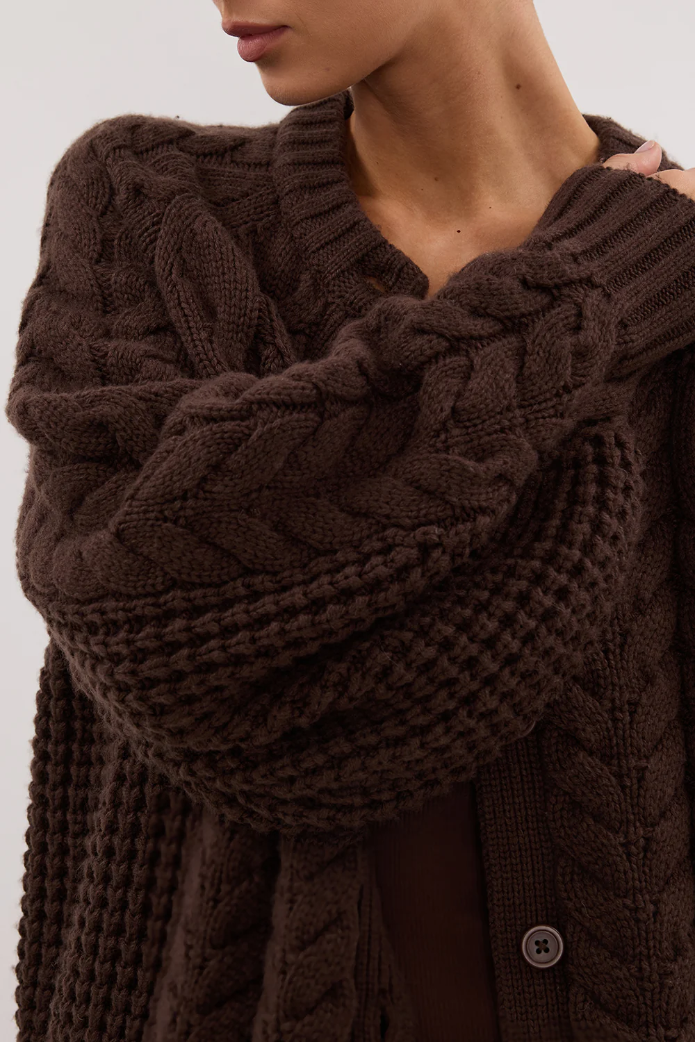 TOM CHOC CABLE KNIT CARDIGAN - Gamepaces