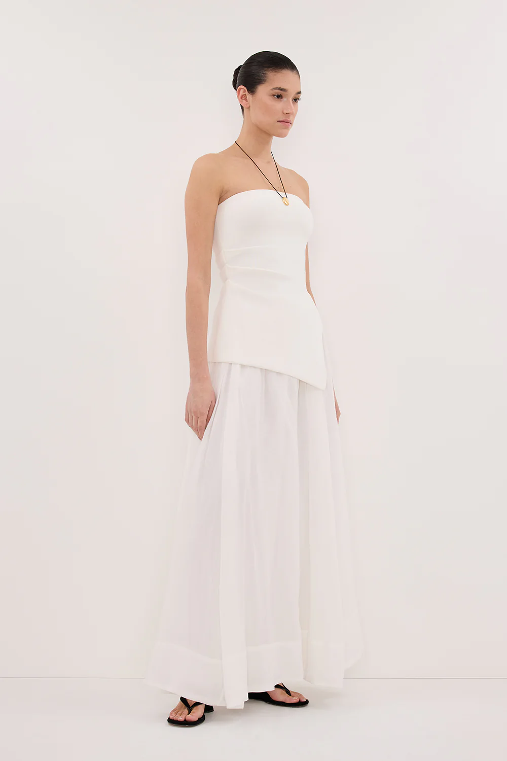 LAYNE WHITE RAMIE MAXI SKIRT - Gamepaces