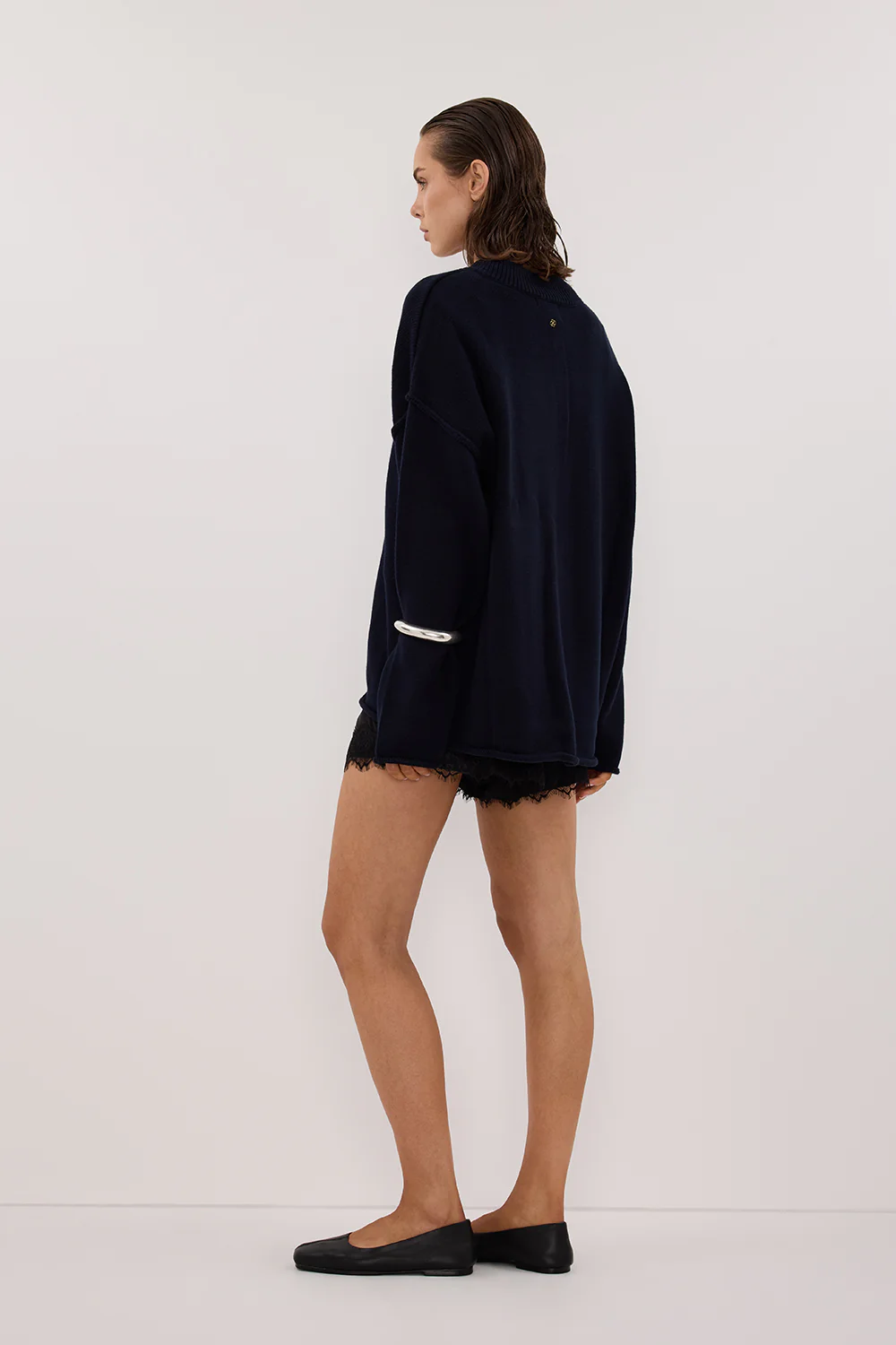 ANDREA BLACK CUPRO LACE SHORT - Gamepaces