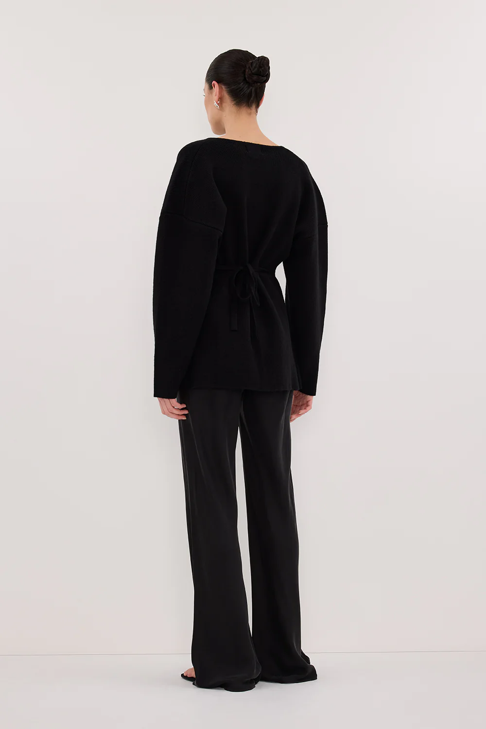 MARTHA BLACK CINCHED KNIT CARDIGAN - Gamepaces