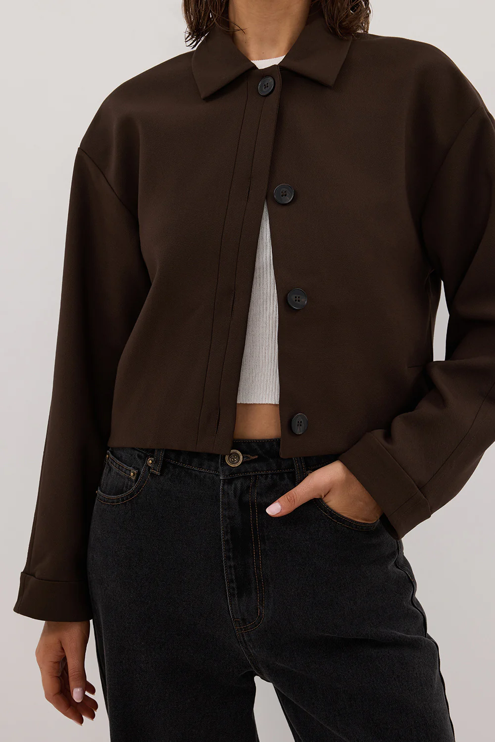 LEX DARK CLOVER CROPPED JACKET - Gamepaces