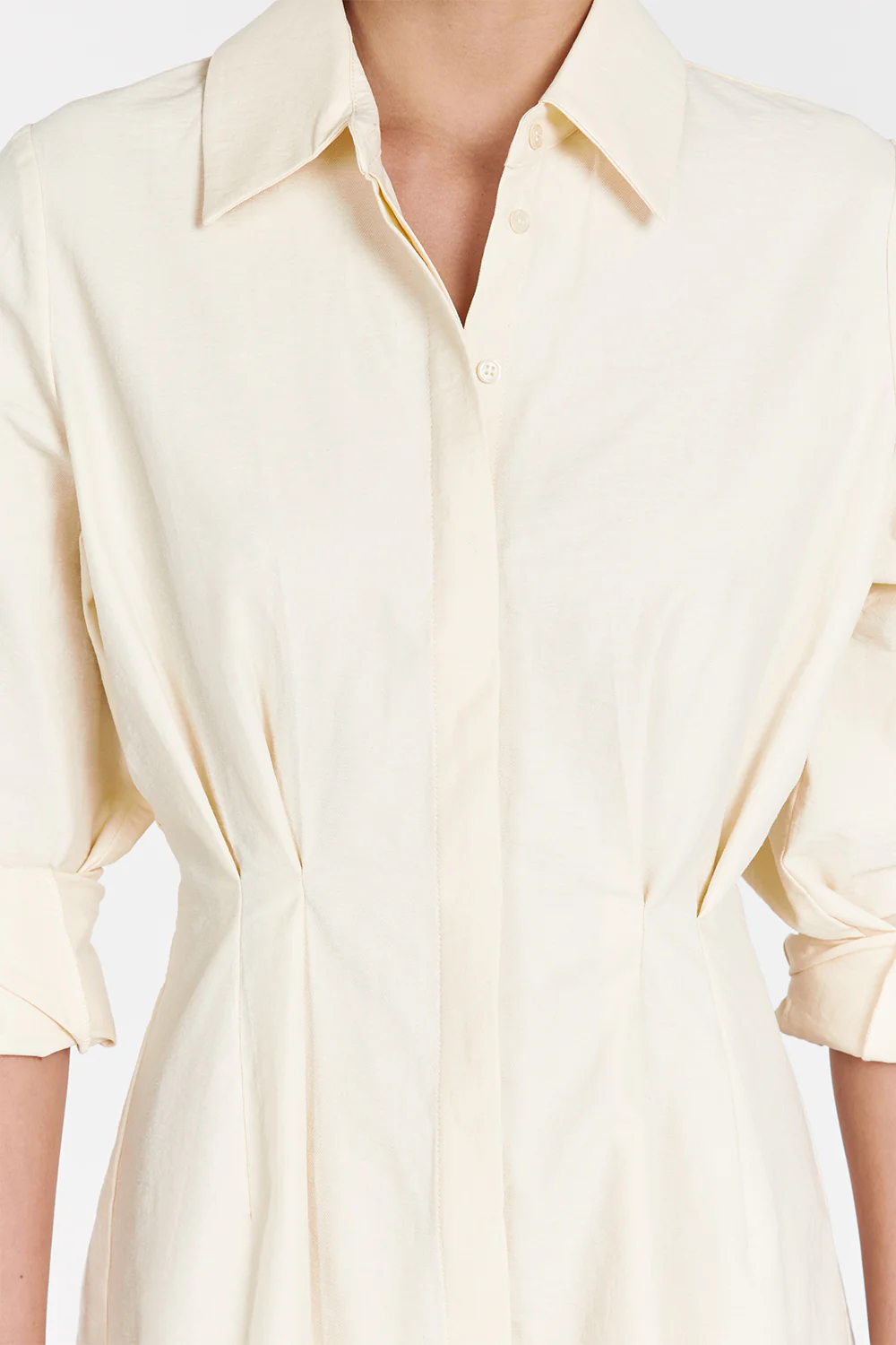 RACHEL BUTTER SHIRT MINI DRESS - Gamepaces