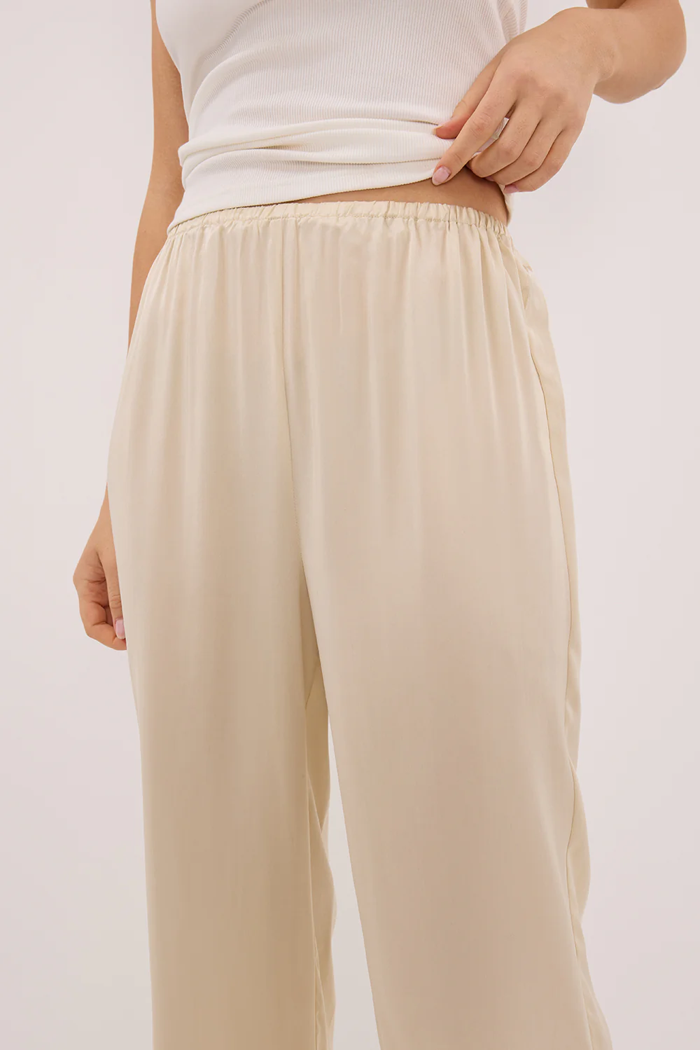 PIPPA STRAW SILK PANT - Gamepaces