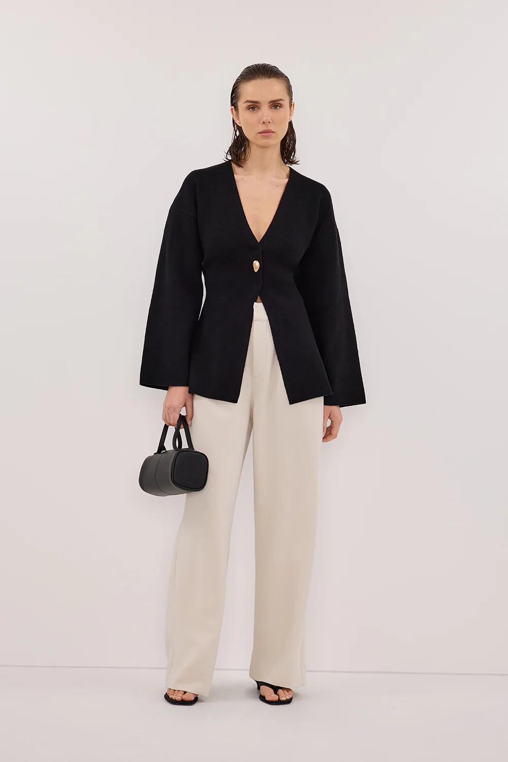 SCOUT BLACK LONG SLEEVE KNIT TOP - Gamepaces