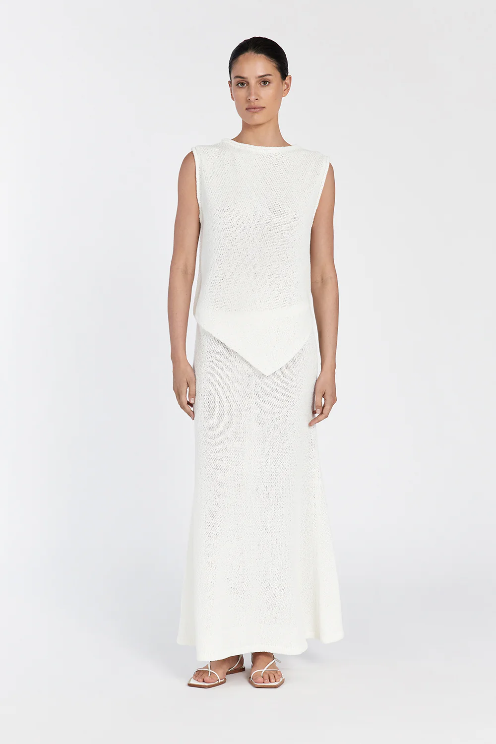 ALTHEA OFF WHITE MAXI SKIRT - Gamepaces