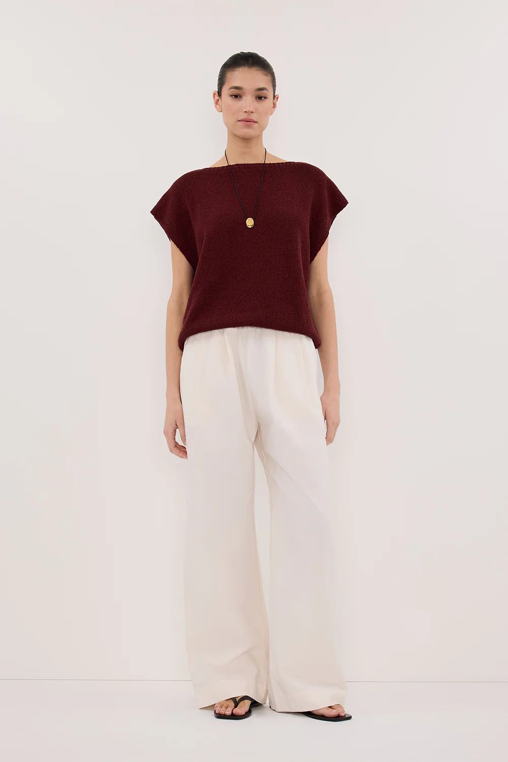 ASPEN SANGRIA KNIT TOP - Gamepaces