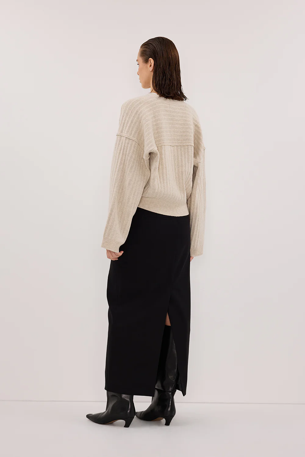 DAHLIA CHALK KNIT CARDIGAN - Gamepaces