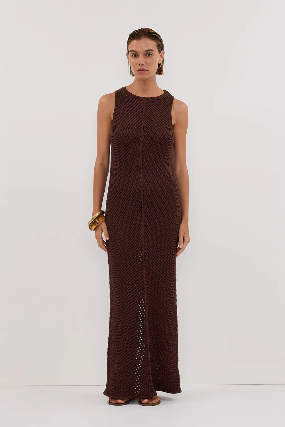 BLOOM CHOC CROCHET MAXI DRESS - Gamepaces