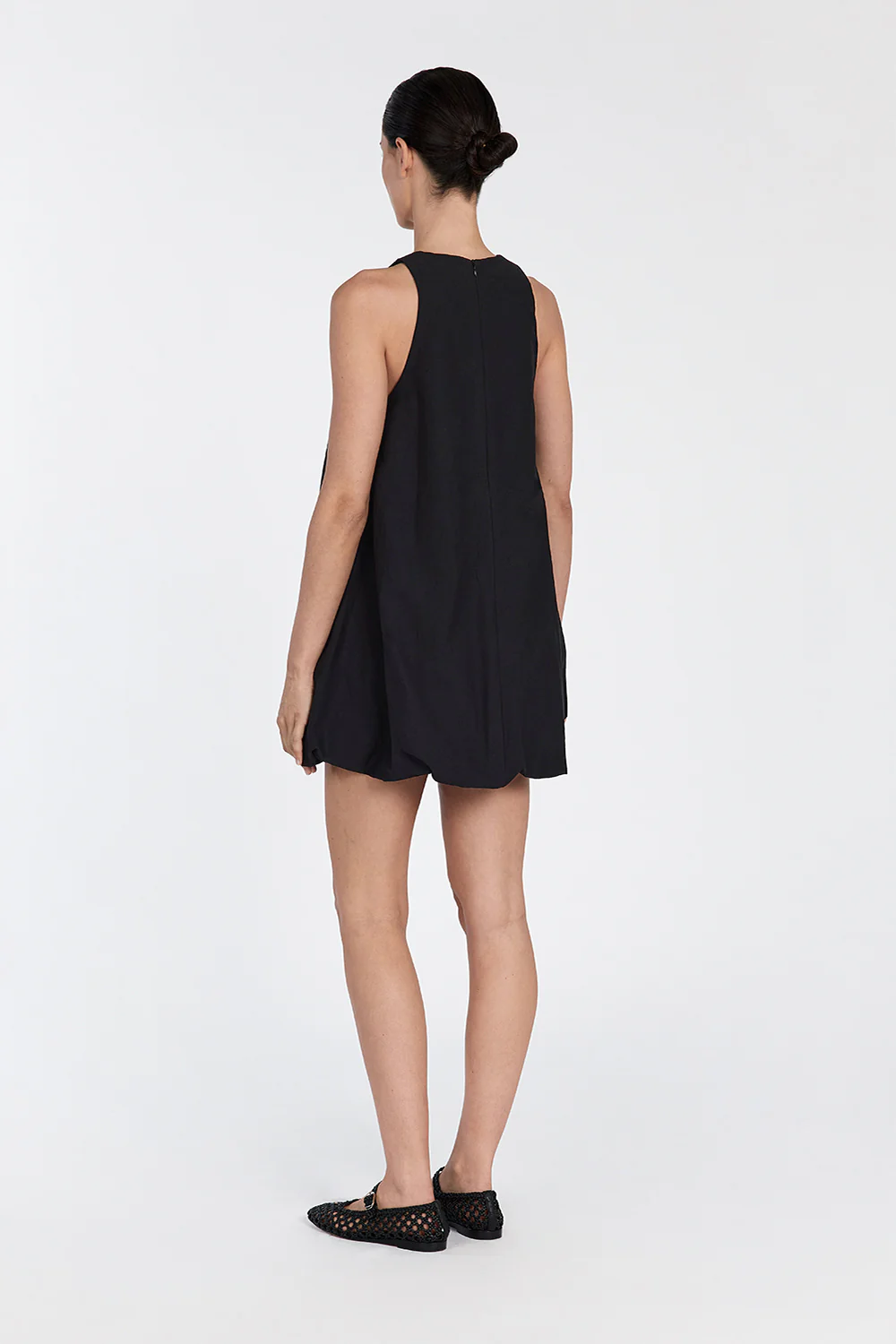 RENEE BLACK HIGH NECK MINI DRESS - Gamepaces