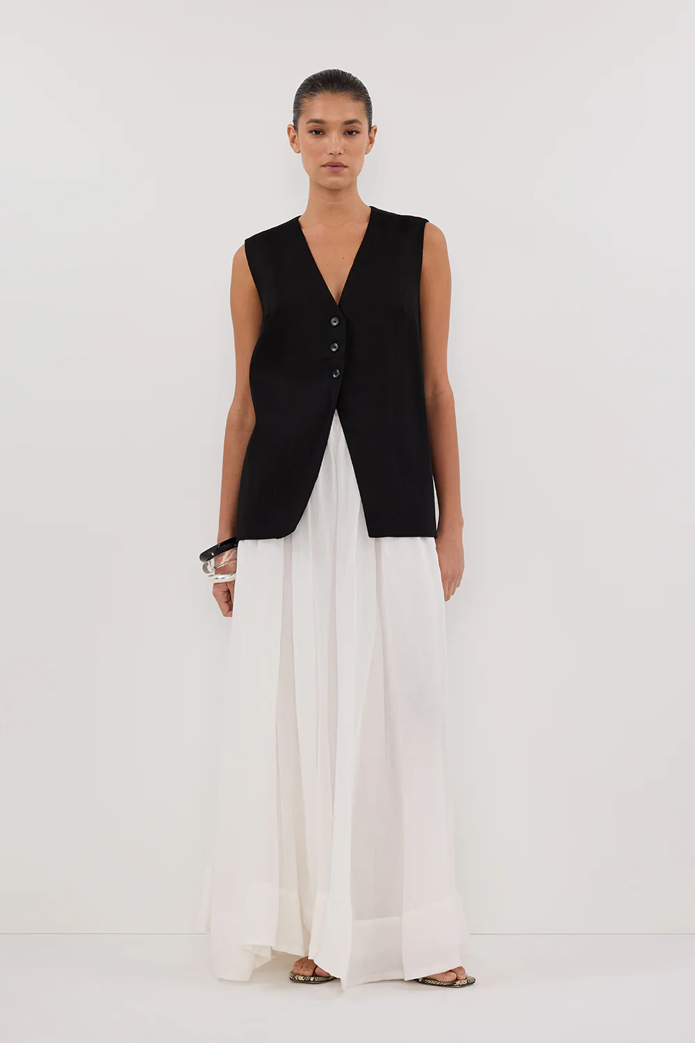 BRAX BLACK LONGLINE VEST - Gamepaces