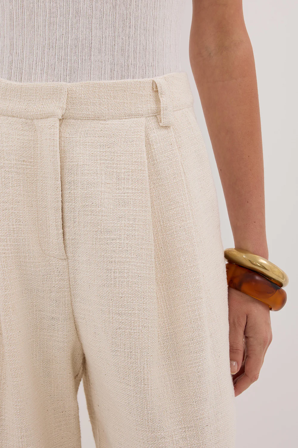 NIA NATURAL OPEN WEAVE PANT - Gamepaces