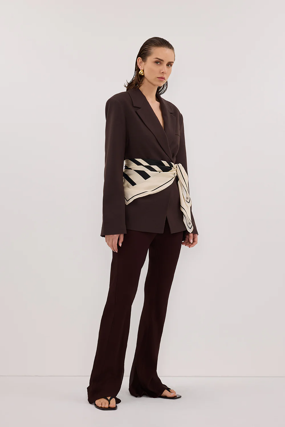 SUNTIA DARK CHOC BIAS PANTS - Gamepaces