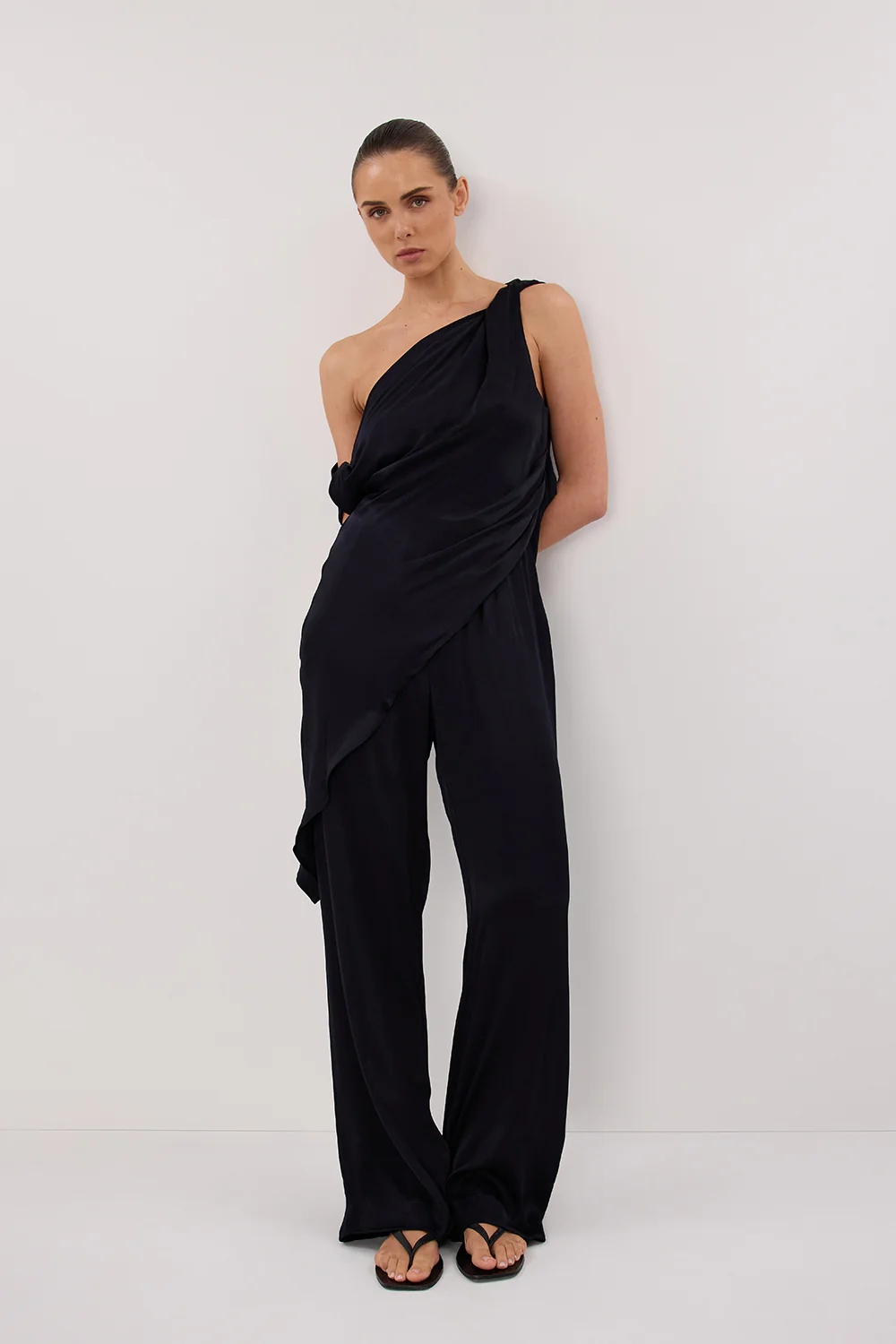 EVE INK ASYM SATIN TOP - Gamepaces