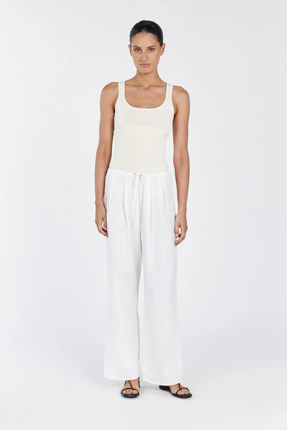 MILO LEMON SLEEVELESS KNIT TOP - Gamepaces