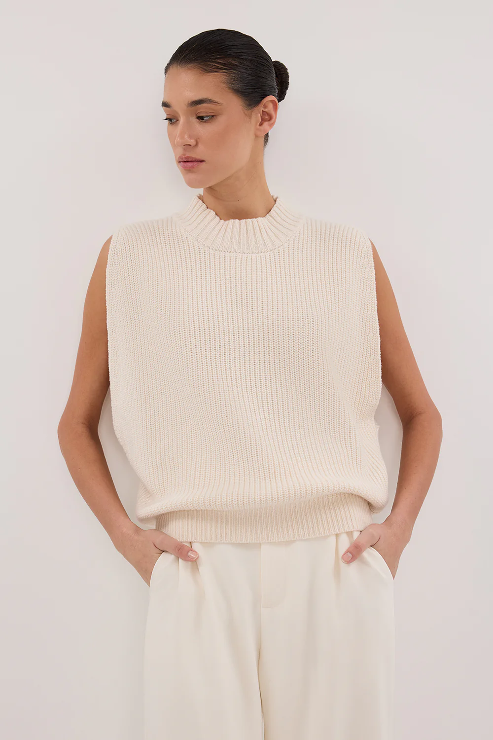 ARO CREAM KNIT TOP - Gamepaces
